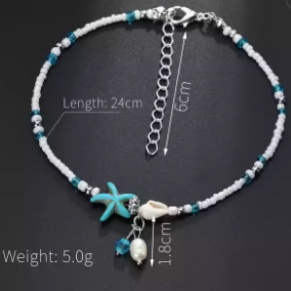 ♨️Beautiful Starfish Shell Beach Anklet♨️ - Picture 2 of 5
